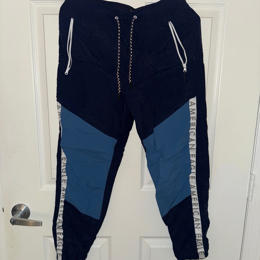 American Eagle Navy and Blue Joggers